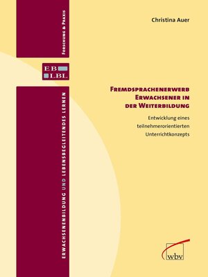 cover image of Fremdsprachenerwerb Erwachsener in der Weiterbildung